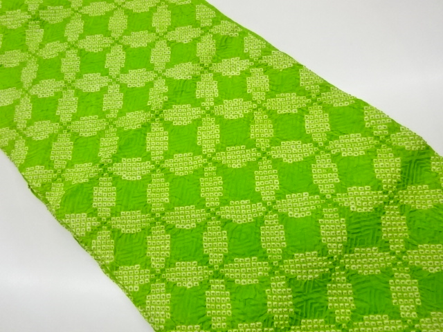 絞り七宝・鹿の子模様名古屋帯